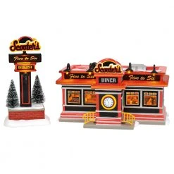 Department 56 *RETIRED* Scooter's Diner From Dept 56 Snow Village