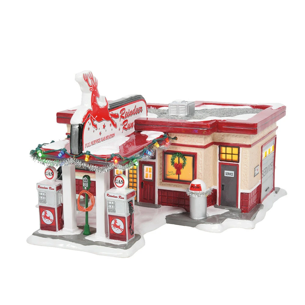 Reindeer Gas Station By Department 56 3 Reindeer Gas Station By Department 56