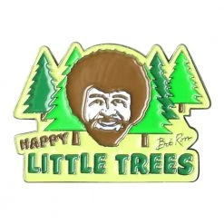 Hot Properties Bob Ross Happy Little Trees Enamel Pin