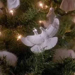 Kurt Adler Housewares And Home Decor Set Of 2 Turtle Dove Ornaments Inspired By Home Alone 2