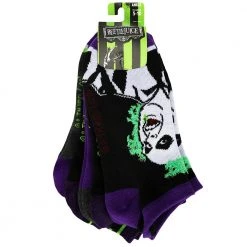 BioWorld Beetlejuice 5 Pack Ankle Socks From Beetlejuice Apparel