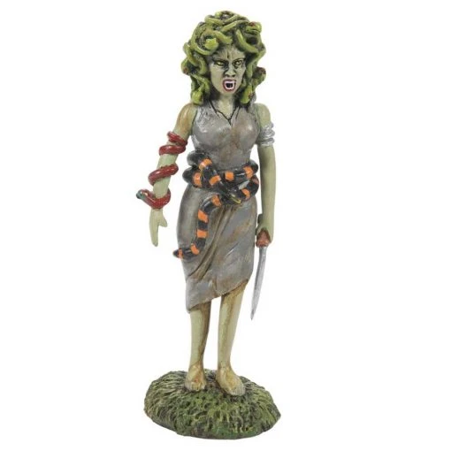 Department 56 Medussa, The Gorgon From Dept 56 Halloween Snow Village